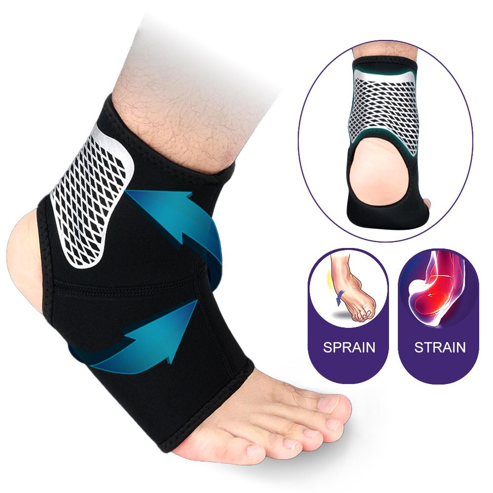 Bracetop Sports Ankle Support Brace Elastic High Protect Guard Band for Men Women Running Basketball Fitness
