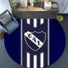 Club Atletico Independiente Round Area Rug,Carpet Rug for Living Room Bedroom Sofa Playroom Decor,Non-slip Floor Mat