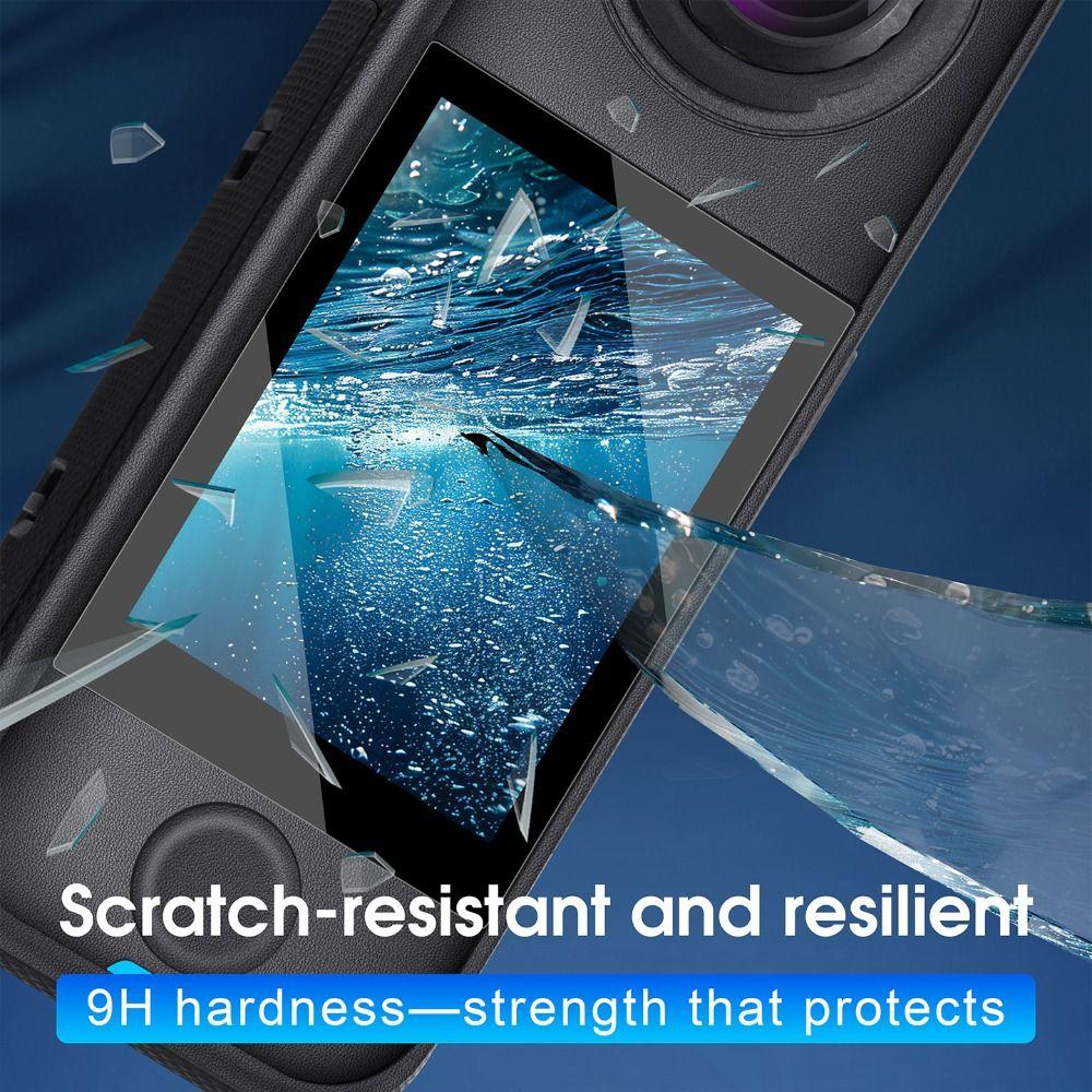 2Pcs Tempered Glass Protective Films Screen Protector for Insta360 X4 Air Action Camera Accessories