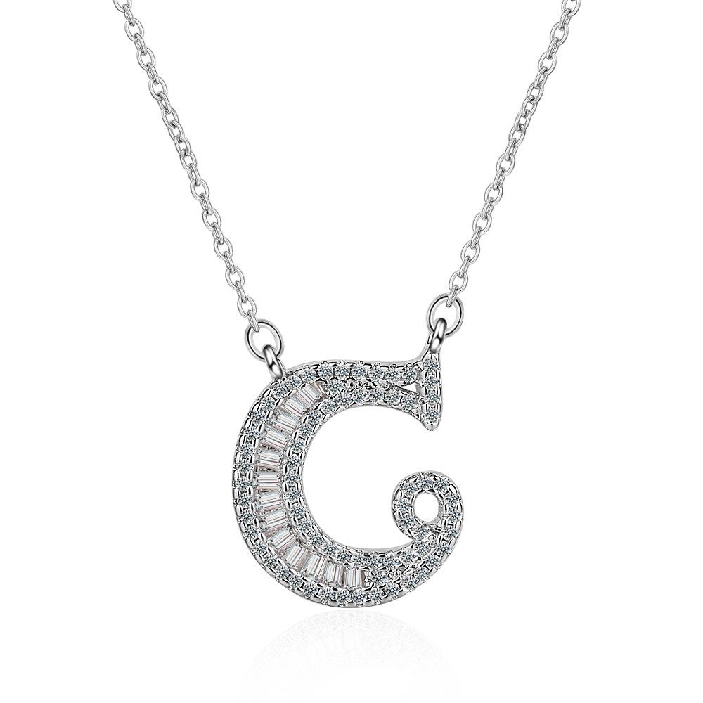 26 Letters of The Alphabet Necklace Female Romantic Travel with The Same Short Section of The Collarbone Chain Valentine's Day Gifts Necklace