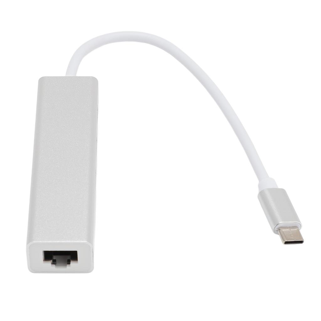 USB To Ethernet Adapter 1000Mbps High Speed Type C3.0 To USB3.0 RJ45 Gigabit Network Adapter for