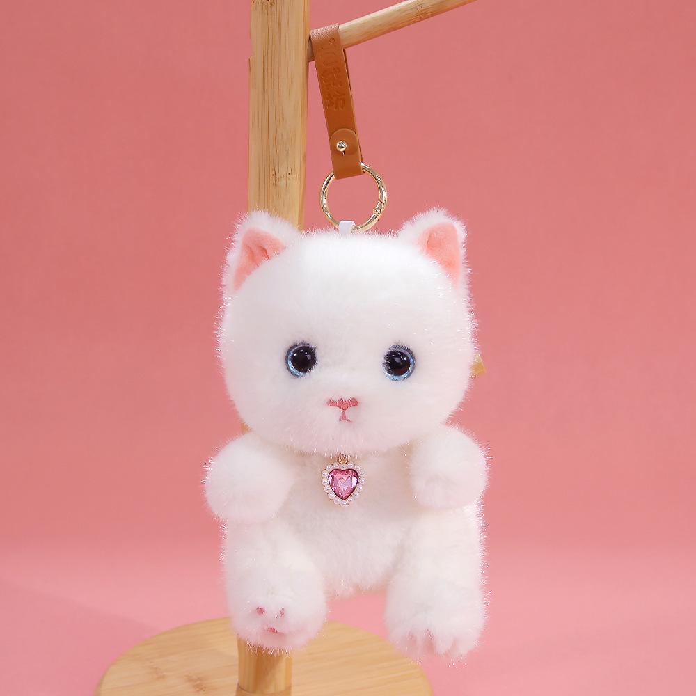 Calico Cat Plush Doll Keychain - Cute & Comforting Birthday Gift