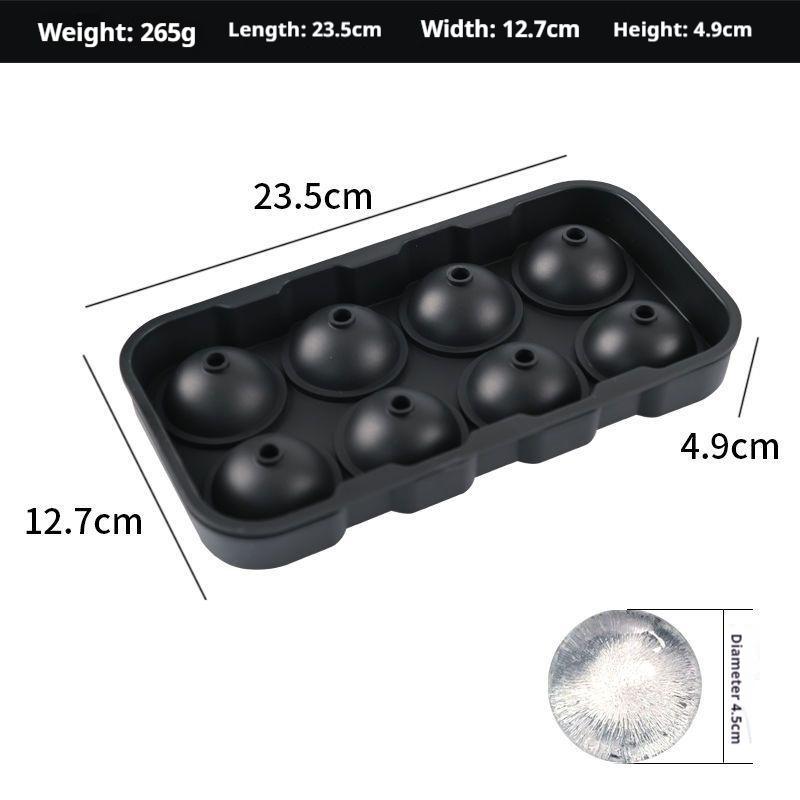 4/6/8/15Grids Silicone Ice Cube Molds Spherical Ice Molds Reusable Whiskey Ice Cube Molds Cocktail Freezer DIY Homemade Barware