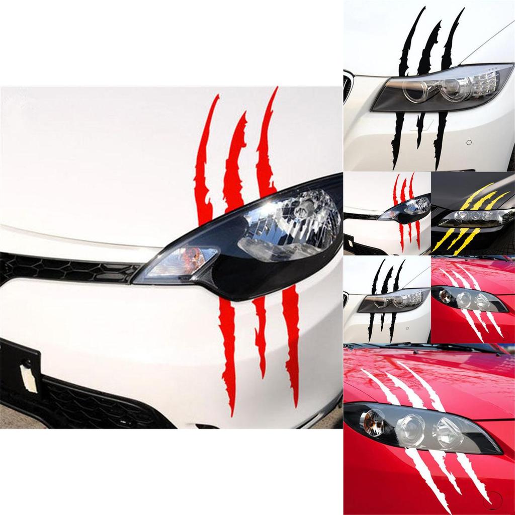 Nálepka Monster Claw Scratch na světlomet auta Dekorace Prémiová vinylová nálepka Na Halloween