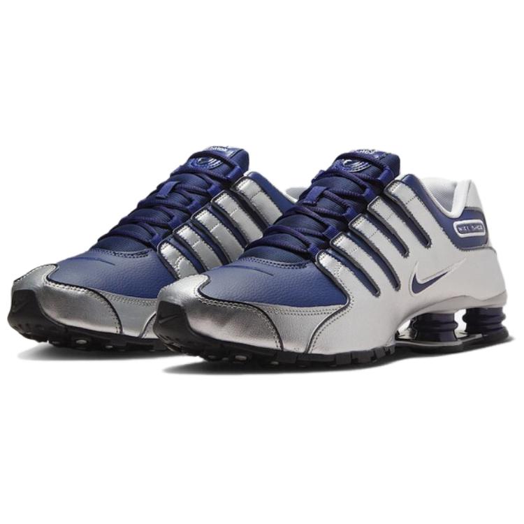 Nike Shox NZ Series Running Shoes Men's Silver Blue 378341-402