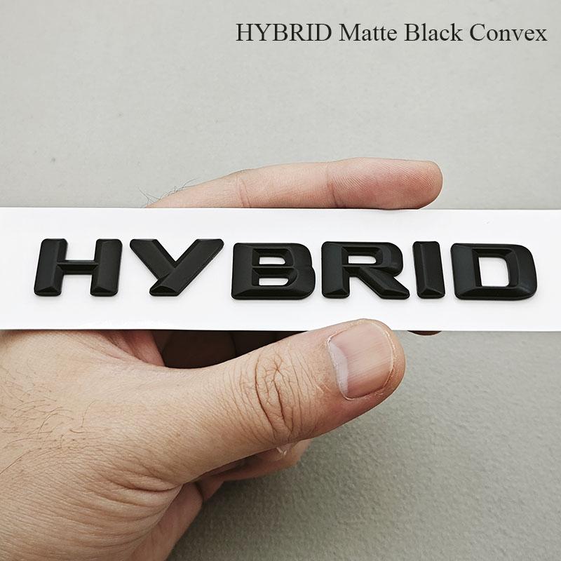 3D ABS Car Styling Logo HYBRID Badge Rear Trunk Emblem Side Fender Sticker For Mercedes Benz C E GLE GLC Class Auto Accessories AD1