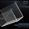Acrylic Mail Holder Clear File Letter Organizer Smooth Edge Burr-Free Lightweight Countertop Vertical Envelope Mail Holder