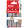 Bucho - FISCHER - DuoHM - 5x55 mm - 4 peças - Para paredes ocas - Instalação rápida