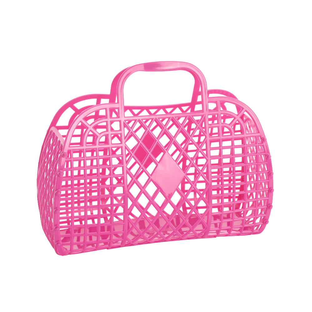 Sun Jellies Sjrblbep Retro Berry Pink Large Tote Bag