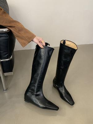 2025 Autumn and Winter New Knee Boots Thin Boots New Inner High Boots Early Autumn Women's Boots Thin Boots