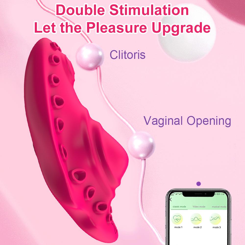 Mini Wearable Panty Vibrator For Women APP Bluetooth Control Clitoris Stimulator Masturbation Interaction Sex Toy for Couples