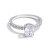 Yhpup Size 6789 AAA Shiny Cubic Zirconia Engagement Wedding Ring for Women Stainless Steel High Quality Premium Jewelry Gift