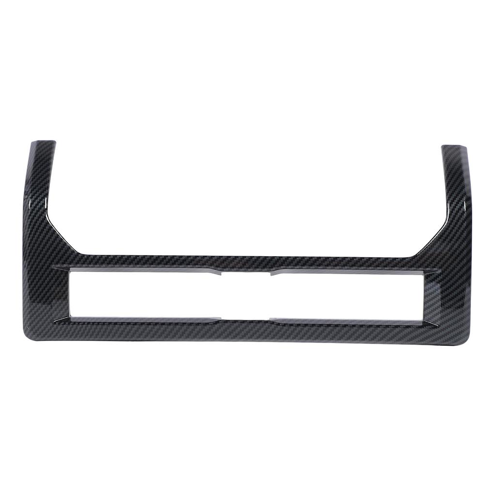 Front Center Air Vent Outlet Frame Trim Carbon Fiber Style Dashboard AC Outlet Vent Cover Trim for