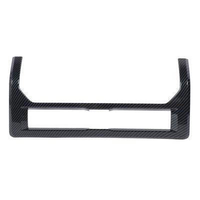 Front Center Air Vent Outlet Frame Trim Carbon Fiber Style Dashboard AC Outlet Vent Cover Trim for
