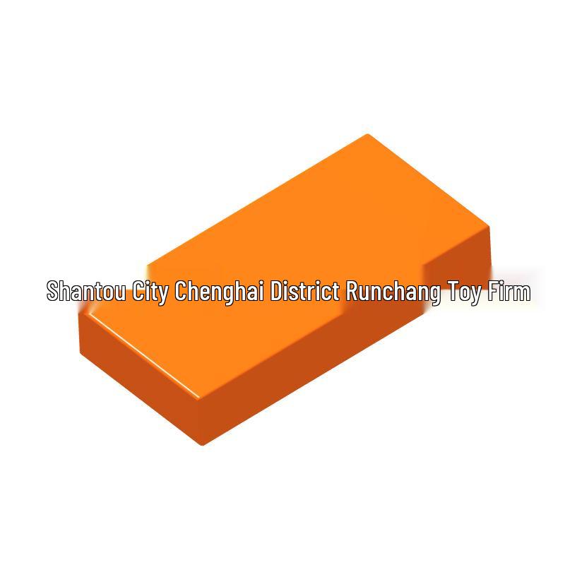 

Cross-Border 1x2 Flat Plate Building Block Parts - Compatible with 3069 50 g (approx. 185 pieces) помаранчевий