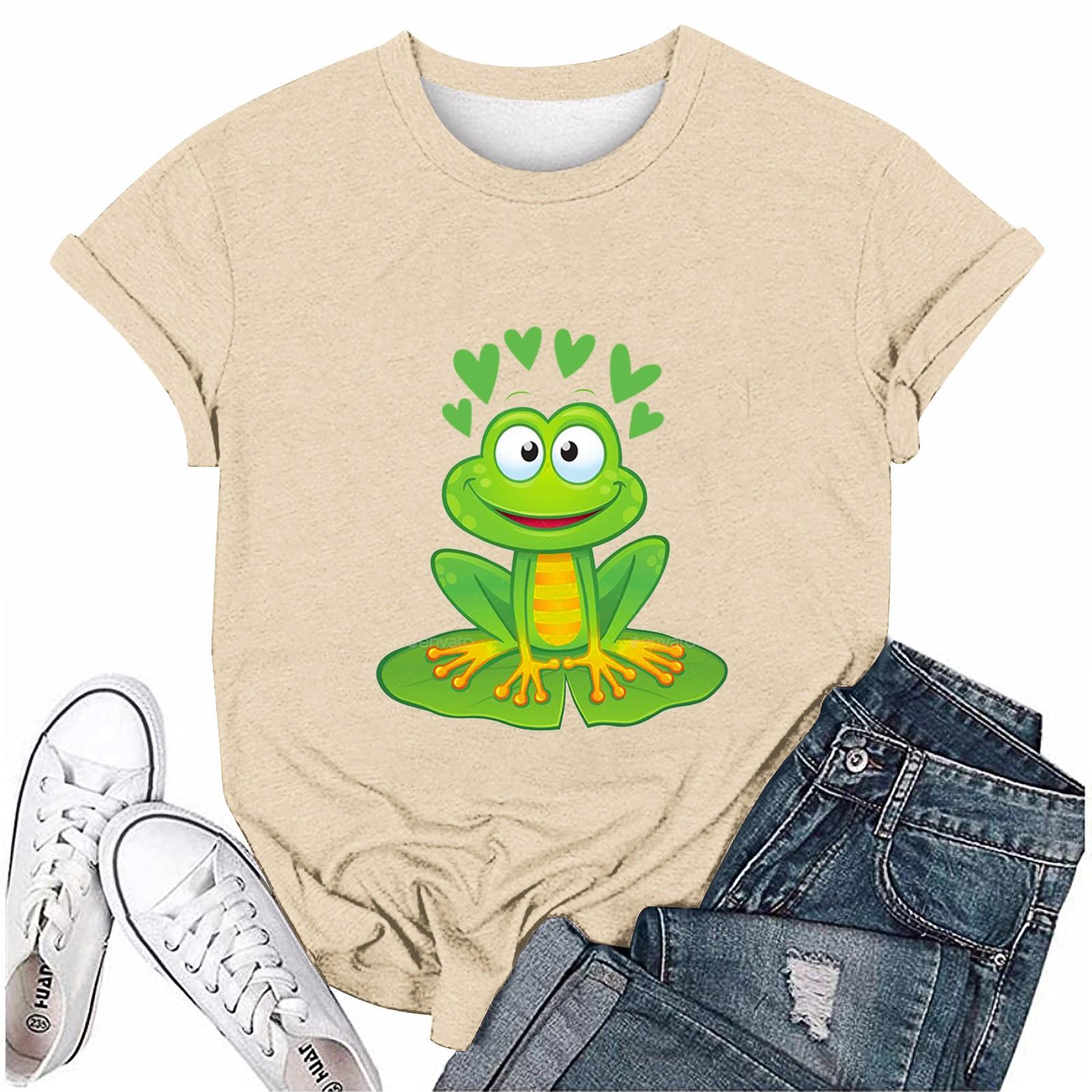 

Жіноча повсякденна футболка з принтом до Дня святого Патрика, пуловер з круглим вирізом, топ з коротким рукавом XXXL чорний