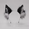Furry Cat Ears Headband Plush Wolf Dog Hair Band Sweet Animals Hair Hoop  Cosplay