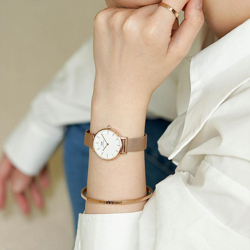 Daniel Wellington Women's watch quartz movement 32mm black dial women's watch gold watch European and American watch DW00100162