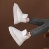 Snow Boots Womens Winter Ankle Boots Ladies Warm Fur Lined Booties Thickening Shoes Zip Flat Sneakers Outdoor Booties