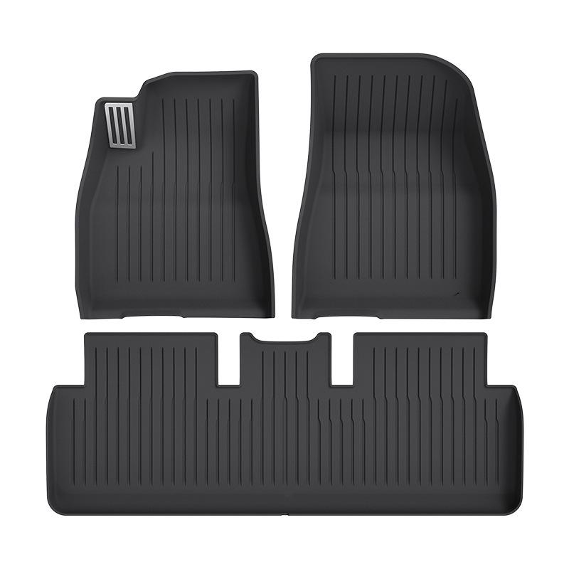 Eco-Friendly TPE Floor Mats for 2023 Tesla Model 3, Injection Molded Pedal Style