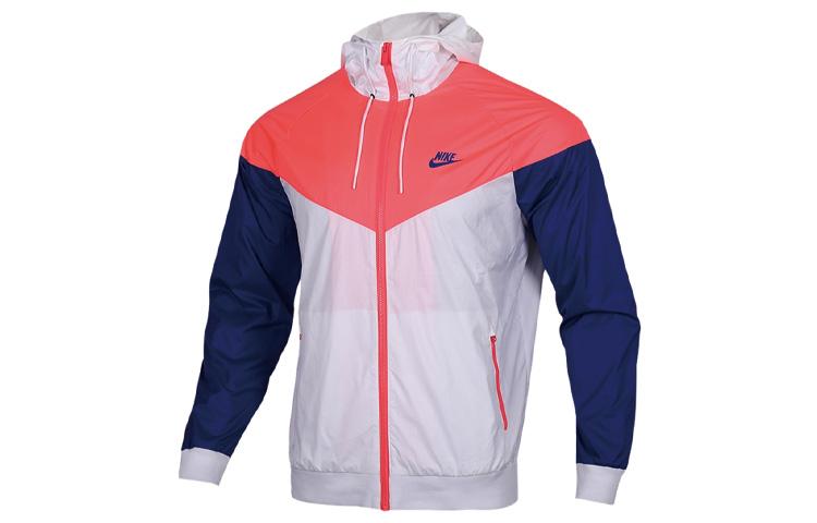 Nike Jackets Men s Blue White Orange Hooded Moderate Other 727325-104 XXL