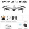 F10 Drone GPS 4K HD Dual Camera Wide-Angle 5G WIFI Fpv Quadcopter Brushless Motor Foldable Obstacle Avoidance Aerial UAV