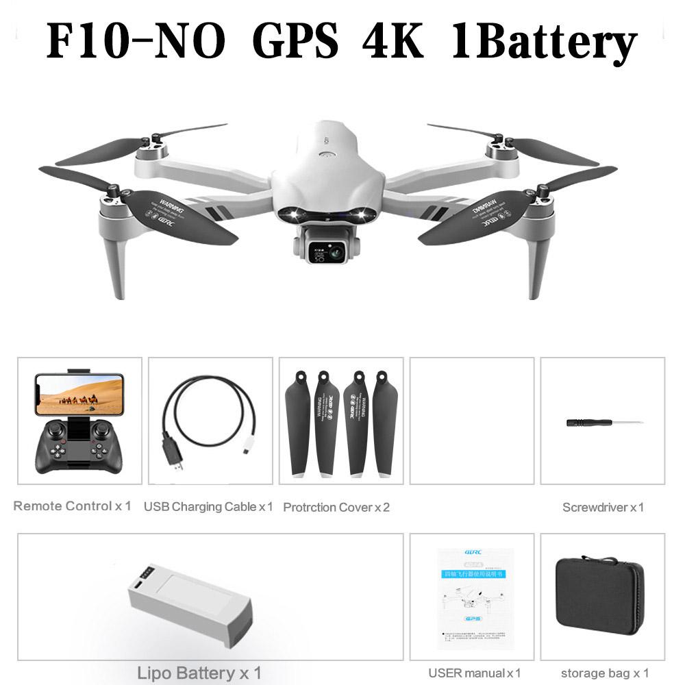 F10 Drone GPS 4K HD Dual Camera Wide-Angle 5G WIFI Fpv Quadcopter Brushless Motor Foldable Obstacle Avoidance Aerial UAV