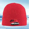 Car symbol Initial racing D Black background design Men Women Unisex Knitted Hat Beanie Pullover Cap Winter Thermal Warm Christ
