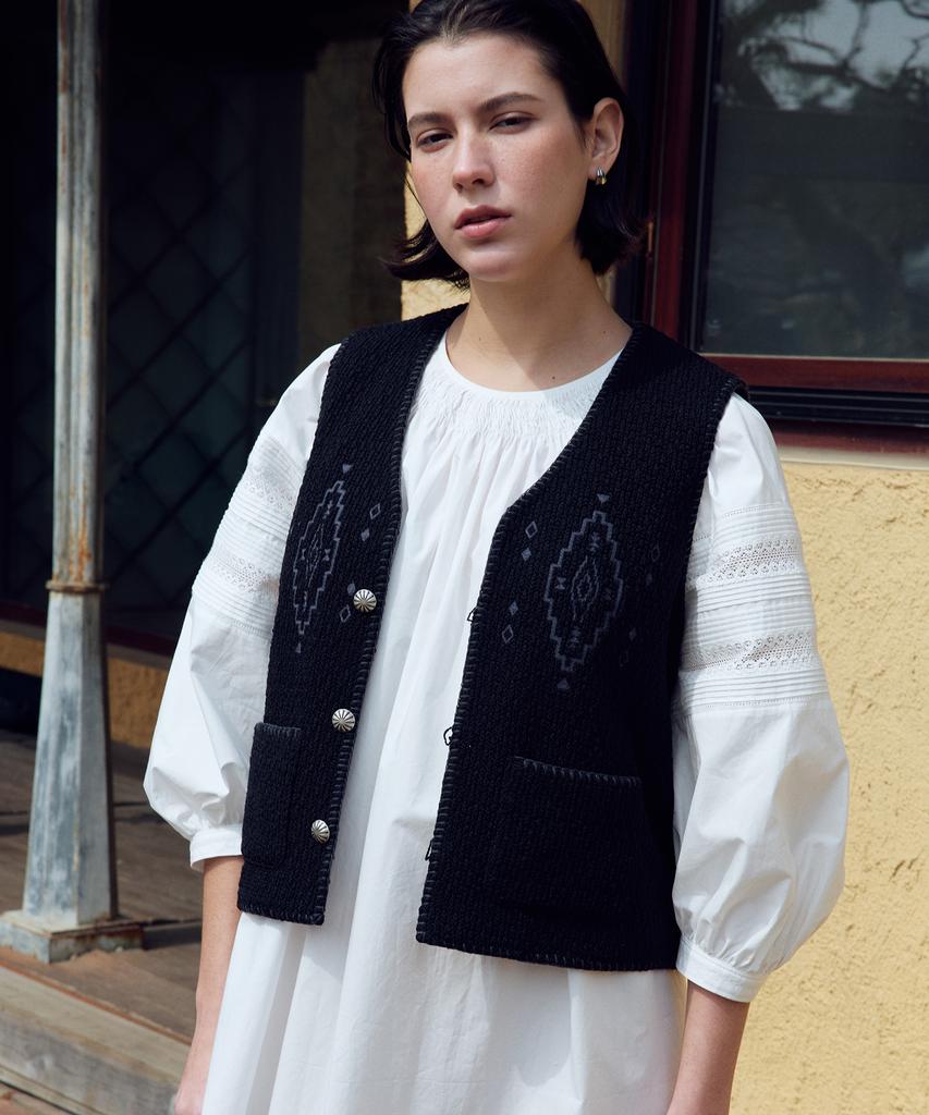 FRITUR Rosie Pintuck Dress White_F262Op06