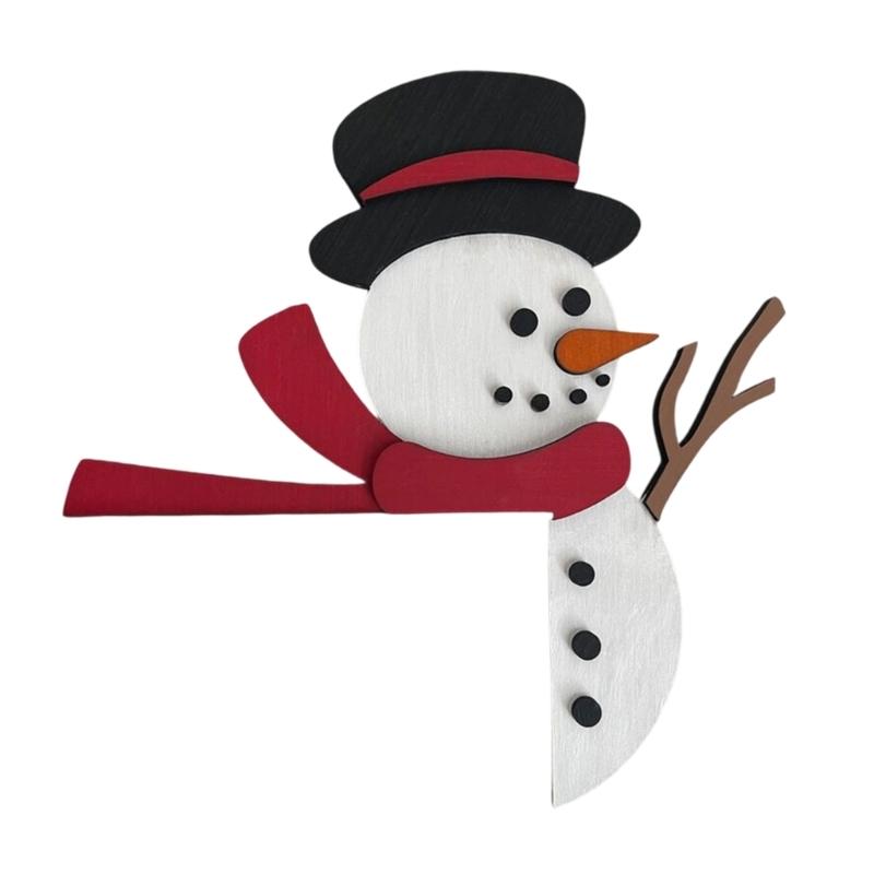 

Christmas Decoration Metal Door Top Ornament Santa/Snowflake/Deer/Snowman Door Decorations For Living Room Bedroom