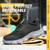 Breathable Safety Shoes Steel Toe Boots For Men Anti-Drop Cushioned Anti-Puncture Work Sneakers Slip Resistant Work Shoes