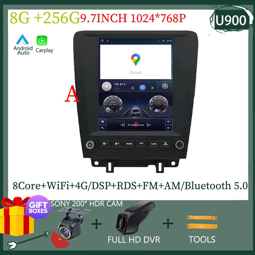 9.7 Inch Car Stereo For Ford Mustang 2010-2014 Auto Radio Android 13 Multimedia Player Carplay GPS Navi Head Unit NO 2DIN DVD