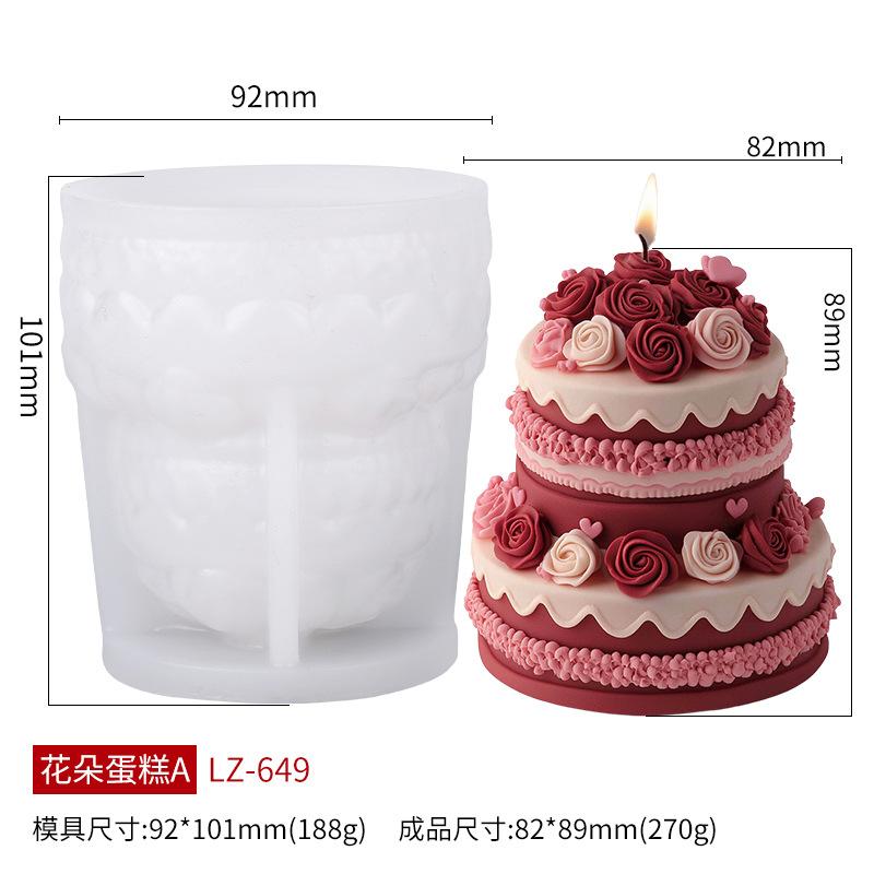 3D Love Hanging Cake Candle Silicone Mold DIY Chocolate Cake Baking Tool Creative Aromatherapy Soap Home Decoration Party