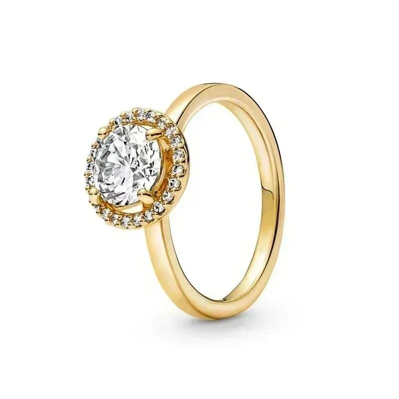 New 925 Sterling Silver Women's Classic Red Heart Crown Fashion Ring Valentine's Day Light Luxury Jewelry Romantic Gift