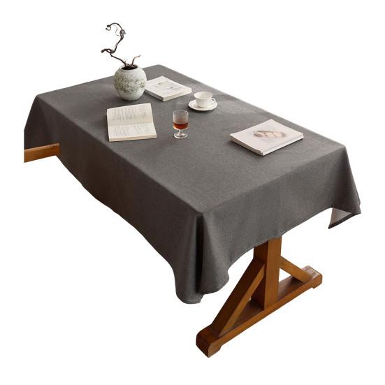 Tablecloth for Rectangle Table, Farmhouse Style Thickened Tablecloth, Wrinkle Resistant Easy Care Table Cover for Coffee Tables Dorm Desks Photo 120x180cm