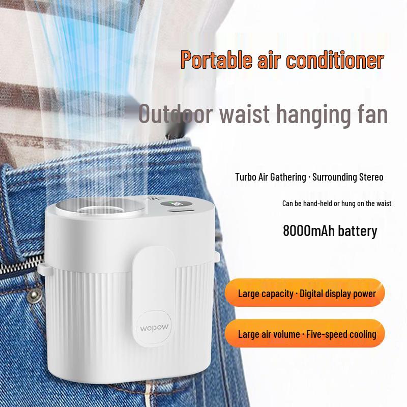 WOPOW FA32 Portable Neck and Waist Fan белый