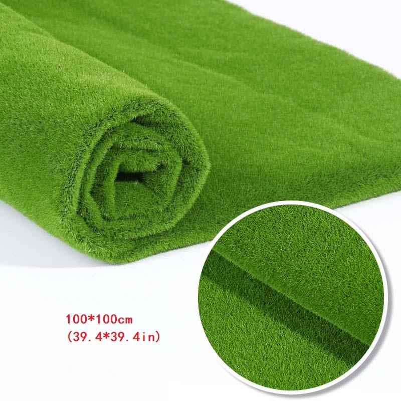Artificial Plants Turf Moss Carpet Wall Turf Fake Green Grass Mat Decor For Home Floor Wedding Outdoor Garden Micro Landscape