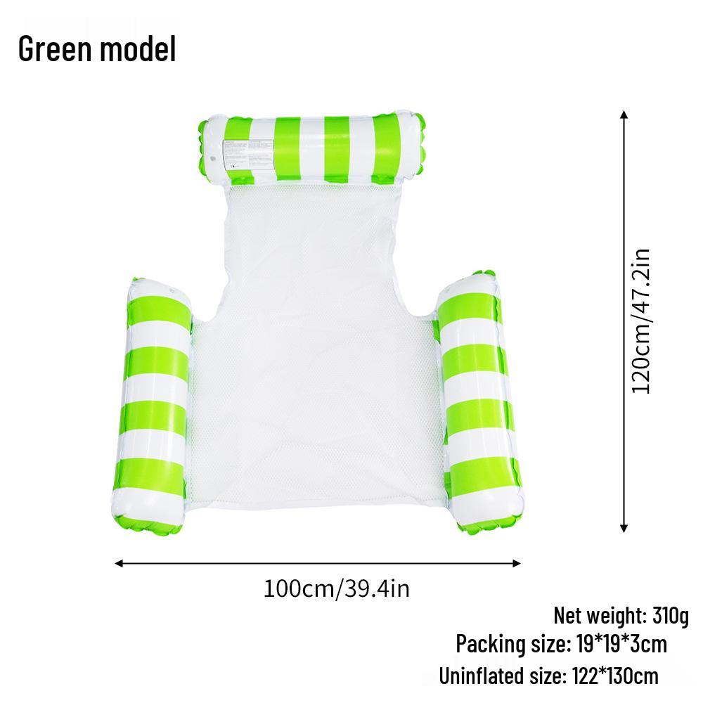 Triple-Tube Inflatable Water Hammock - Adult Folding Float Bed