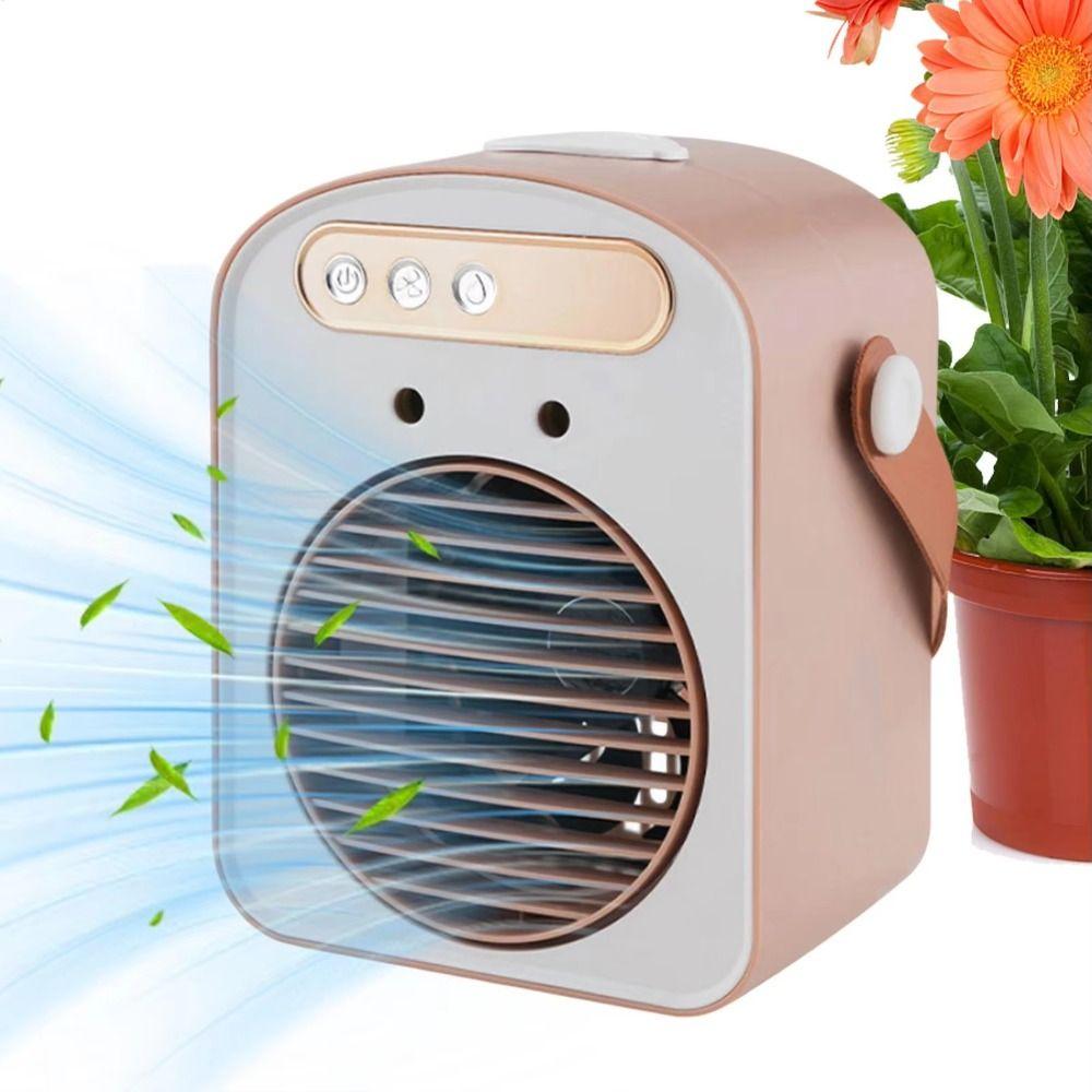 Water Cooling Desktop Fan Dual Head USB Fan Quiet Cooling Fan  Office Use