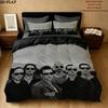 Rammstein Bettwäsche Steppbett Set Bettbezug Kissenbezug Heimdekoration Geburtstagsgeschenk (1 Bettbezug + 2 Kissenbezüge, ohne Füllung)