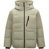 Outdoor Series Solid Color Comfortable Fashion Down Jacket Unisex Outerwear Silver Sage Beige L324U152-04PK