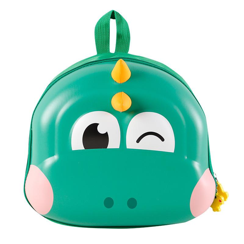 

Fashionable Cartoon Shell Backpack For Kids Featuring A Cute Lightweight Dinosaur Design зелений