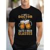 European Sizes 3D Printed Men's Beer Black Sports Outdoor T-Shirt