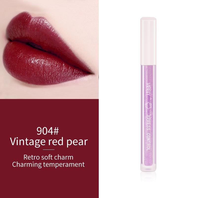 VIBELY Young Girl Fantasy Transparenter Spiegel Wässrige Lippenglasur Feiner Glitzer Perlmutt-Lipgloss Antihaft-Lipgloss-Grundierung