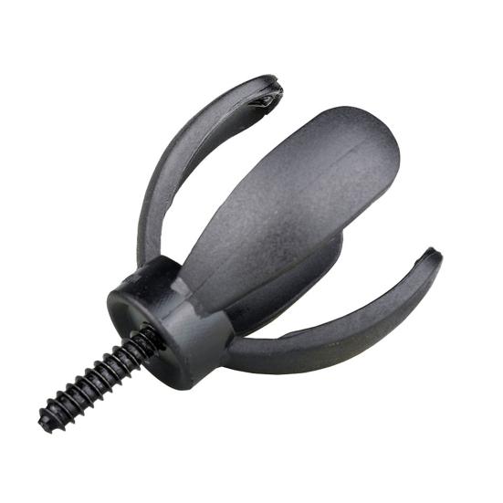 Mini Petal Golf Ball Retriever, 4-Prong Golf Ball Grabber Picker, Putter Grip Golf Ball Sucker Pickup Tool with Screw, Golf Accessories