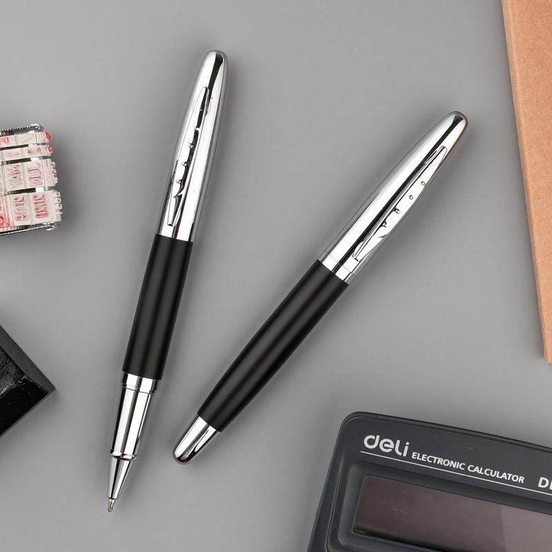 Black Metal Orb Pen Signature Pen, Business Creative Advertising Pen, Gift Pen, Water Pen, Can Be Added.