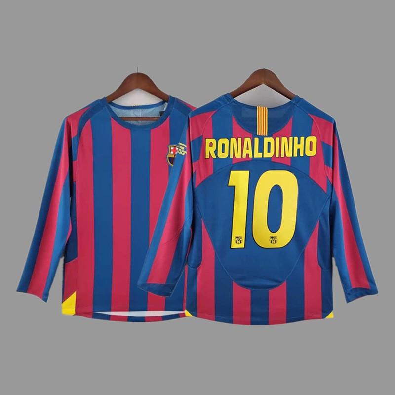 Vintage Long Sleeve Football Jersey Retro Soccer Shirt Men Women Sportswear