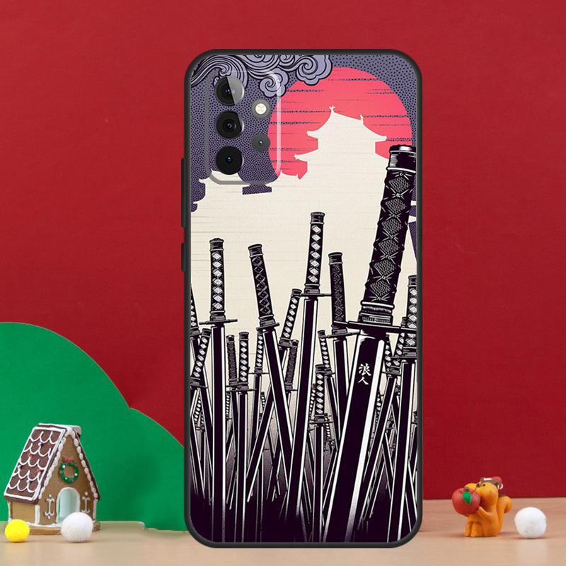 Japan Samurai Ninja Ronin Case For Samsung Galaxy A54 A06 A16 A26 A36 A56 A53 A32 A52 A33 A13 A55 A35 A15 A14 A34 A17