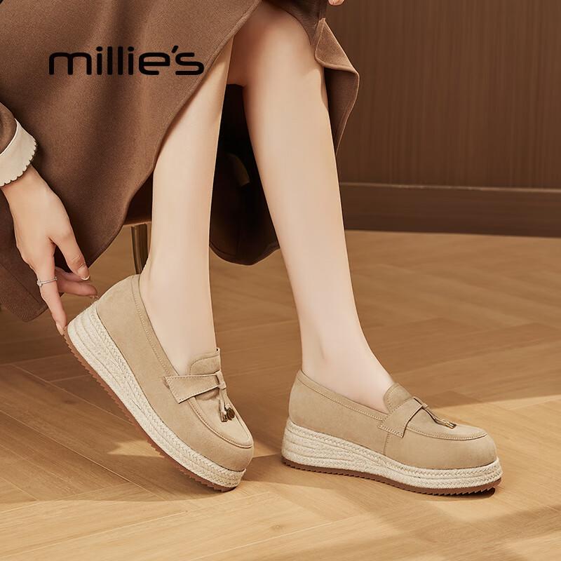 Millies Women s Retro Platform Espadrille Loafers 39
