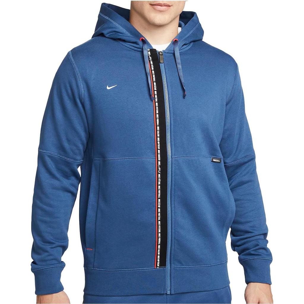 Nike Sweatshirts Men's Blue Hooded Moderate Cardigan DH9684-410
